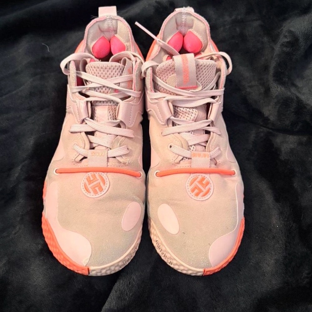Adidas Pink and White Sneakers